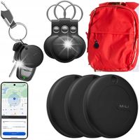 3x Lokalizator GPS MiTag MiLi Android + 3x Etui Brelok do plecaka kluczy