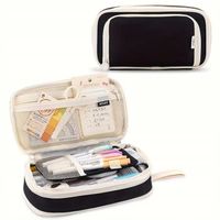 PIÓRNIK SZKOLNY TRZYKOMOROWY WIELOFUNKCYJNY 3W1 SZKOLNY DO SZKOŁY CZARNY