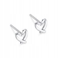 Kolczyki Srebro 925 Serca Sztyft