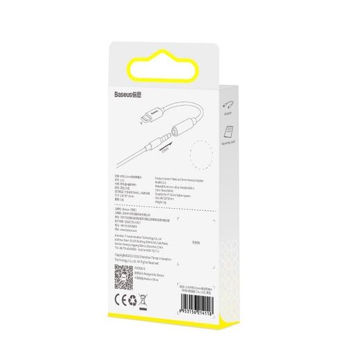 Adapter Audio Baseus L3.5 Lightning Do Mini Jack 3,5Mm, Dac (Biały) na Arena.pl