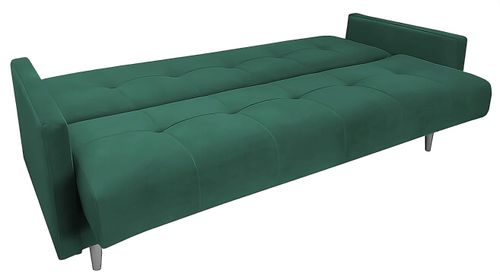 Wersalka Skandynawska Leoni Z Funkcją Spania Butelkowa Zieleń na Arena.pl