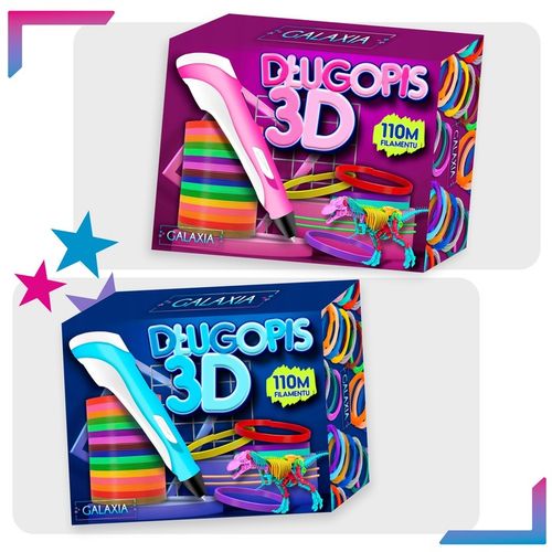 Długopis 3D drukarka dla dzieci pen zestaw + wkłady 110 METRÓW iPLA 3 D na Arena.pl