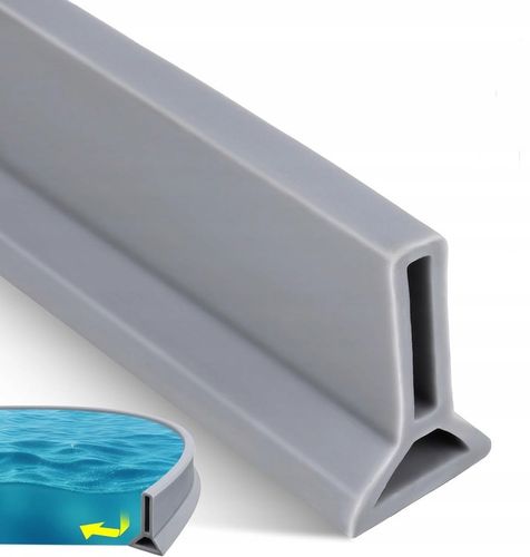Próg prysznicowy Bariera Zapora wodna 200cm / 2m 50x30mm - SZARY na Arena.pl