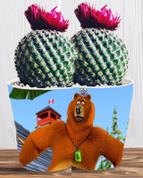 Doniczka do kwiatów/roślin - Grizzy i Lemingi