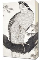 Obraz 30x50cm Bird, Hokusai Japoński Vintage do Salonu