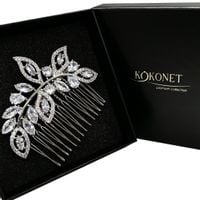 Grzebyk ślubny JOVIE silver KOKONET 4-0067