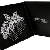 Grzebyk ślubny JOVIE silver KOKONET 4-0067