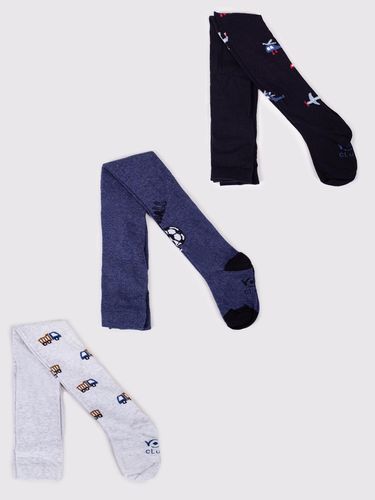 Rajstopy chłopięce bawełniane we wzory 3PAK 128-134 YOCLUB na Arena.pl