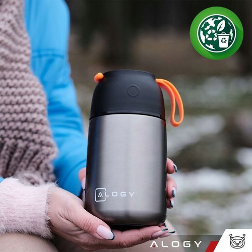 TERMOS OBIADOWY NA ŻYWNOŚĆ JEDZENIE ZUPĘ DLA DZIECI 700ml STALOWY - PREMIUM na Arena.pl