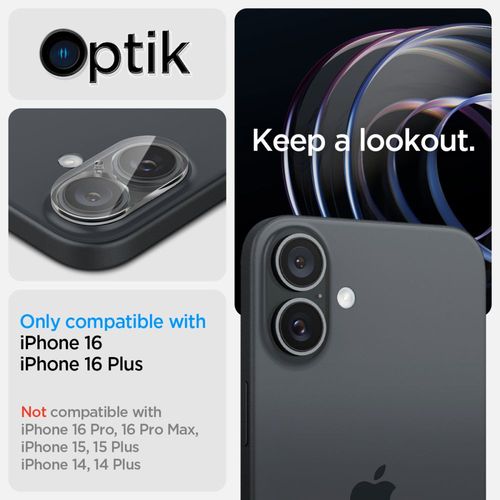 osłona aparatu spigen optik glas.tr camera protector 2-pack iphone 16 na Arena.pl
