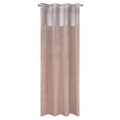 Zasłona gotowa na przelotkach PERI 140x250 Eurofirany pudrowy róż na Arena.pl