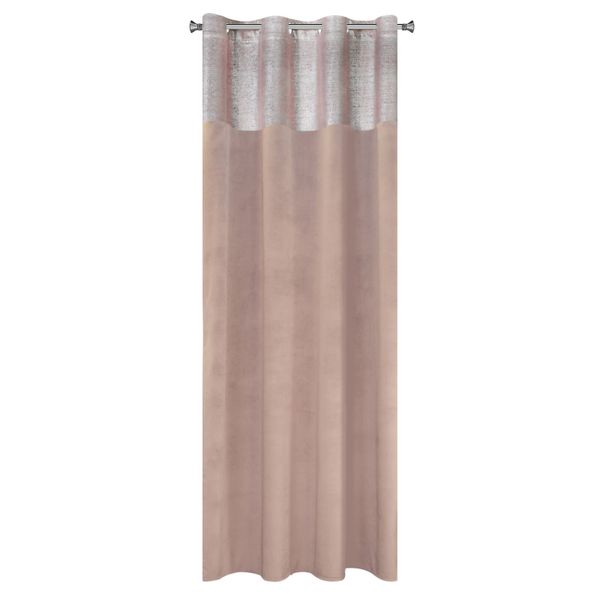 Zasłona gotowa na przelotkach PERI 140x250 Eurofirany pudrowy róż zdjęcie 8
