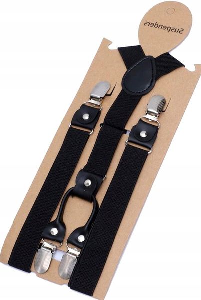 Męskie Mocne Szelki Czarne Do Spodni Elastyczne zdjęcie 5