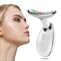 MASAŻER LIFTINGUJĄCY 3W1 UJĘDRNIAJĄCY SONICZNY LIFTING SZYJA TWARZ EMS