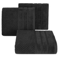 Bawełniany ręcznik ADORE 13 70X140 cm czarny 500 klasyczny styl