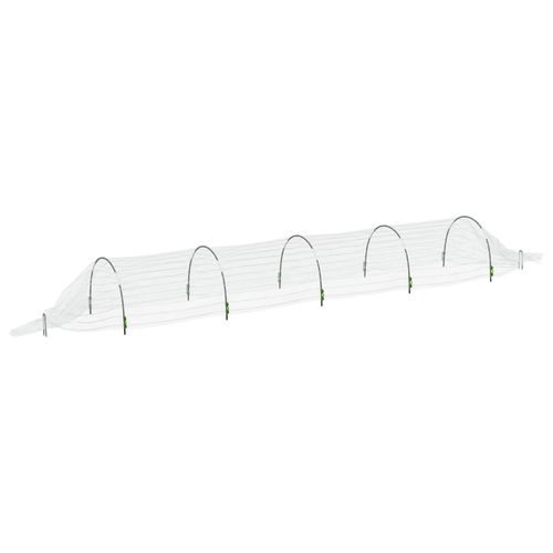 Tunele ogrodowe z siatki, 2 szt., 1,5x5 m, włókno szklane i PP na Arena.pl