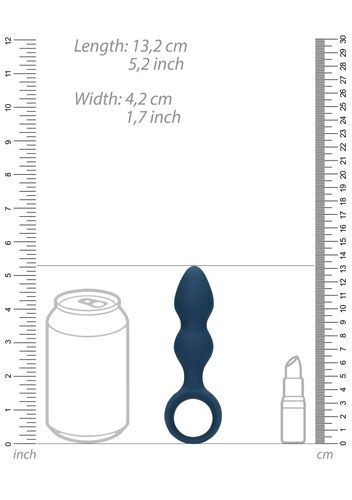 Teardrop Shaped Anal Plug - Small - Baltic Blue na Arena.pl