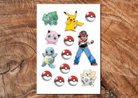 Wydruk cukrowy A4 pokemon pokemony 13 elem. DIY