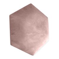 PANELE TAPICEROWANE PLASTER MIODU Heksagon RÓŻOWY 35cm x 40cm