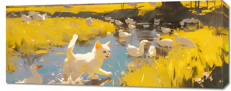 Obraz 100x40cm Słońce na Wsi zdjęcie 1