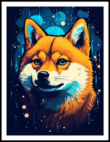 Plakat 60x80cm Lisek w Kosmosie na Arena.pl