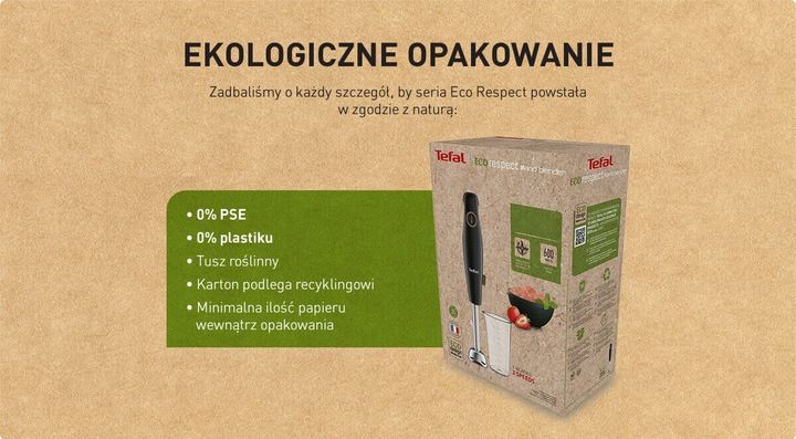 Blender ręczny TEFAL Eco Respect HB46E838 600 W zdjęcie 5