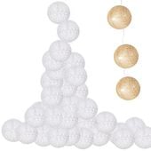 Lampki dekoracyjne cotton balls 30 LED 30 kul białe