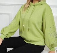 Damska bluza dresowa z kapturem cyrkonie uni