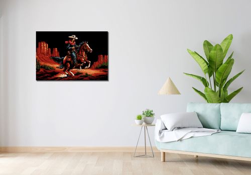 Obraz 90x60cm Galop przez Prerię na Arena.pl