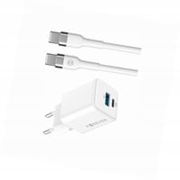 Szybka ładowarka GaN 20W 2 wejścia długim z kablem 2m do iPhone 17 Air