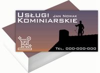 Wizytówki firmowe 200 szt RÓŻNE WZORY do wyboru USŁUGI KOMINIARSKIE