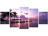 OBRAZ MAGICZNY ZACHÓD SŁOŃCA MALEDIWACH