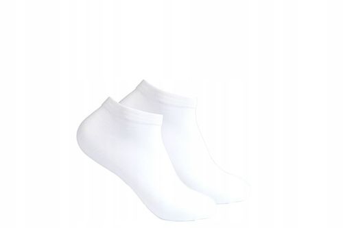 SKARPETKI STOPKI BAWEŁNIANE DAMSKIE białe WYGODNE GŁADKIE 10-PAR REHE 35-39 na Arena.pl