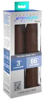 fantasy x-tensions elite nakładka powiększająca 7,6 cm brązowa silikonowa