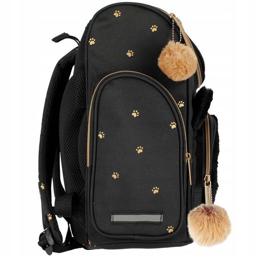 TORNISTER PLECAK SZKOLNY DLA DZIEWCZYNKI KLASY 1 3 FUTERKO USZY KOT KOTEK na Arena.pl