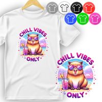 KOSZULKA DZIECIĘCA T-SHIRT - KAPIBARA ZWIERZE GRYZOŃ - XS 110-116