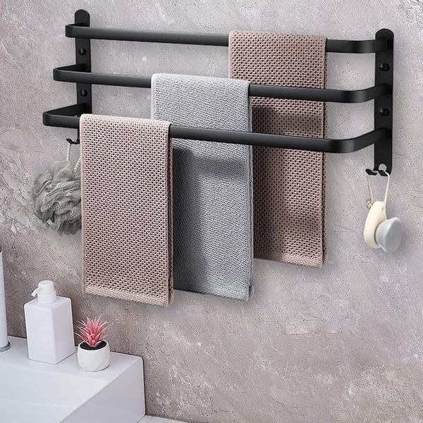 Wieszak Athos 50 cm czarny loft zdjęcie 4