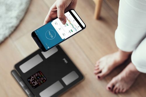 WAGA ŁAZIENKOWA BLUETOOTH ANALITYCZNA INTELIGENTNA Apple Health Google na Arena.pl