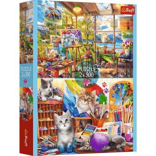puzzle 2x500 sztuka malowania 37530 na Arena.pl