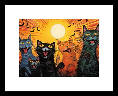 Plakat 18x13cm Kocie Koncertowanie na Arena.pl