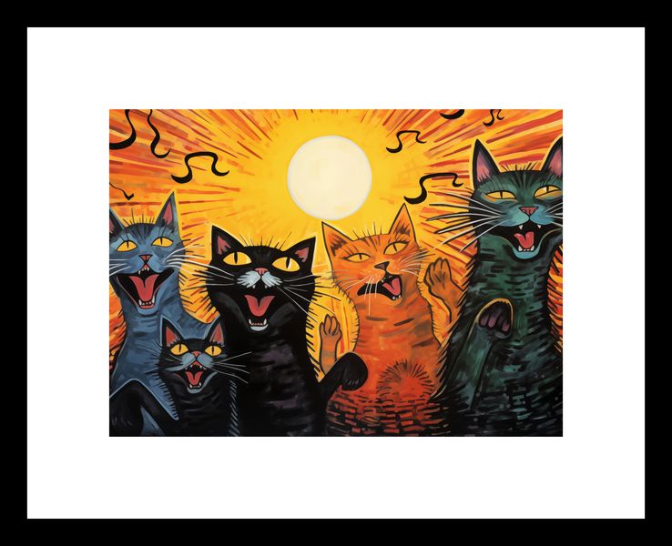 Plakat 18x13cm Kocie Koncertowanie zdjęcie 3