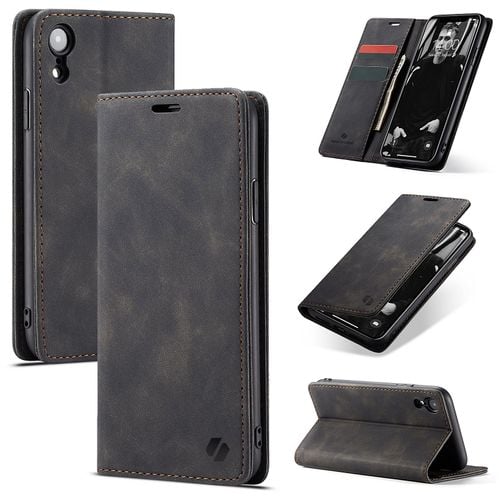 ETUI Z KLAPKĄ SPACECASE WALLET CASE SKÓRZANE CASE DO IPHONE XR na Arena.pl