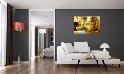 Obraz Płótno 90X60 Młyn W Normandii na Arena.pl