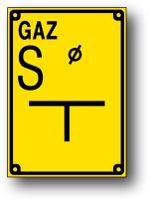 TODG-4 S tabliczka orientacyjna ZAWIERADŁA CIECZOW