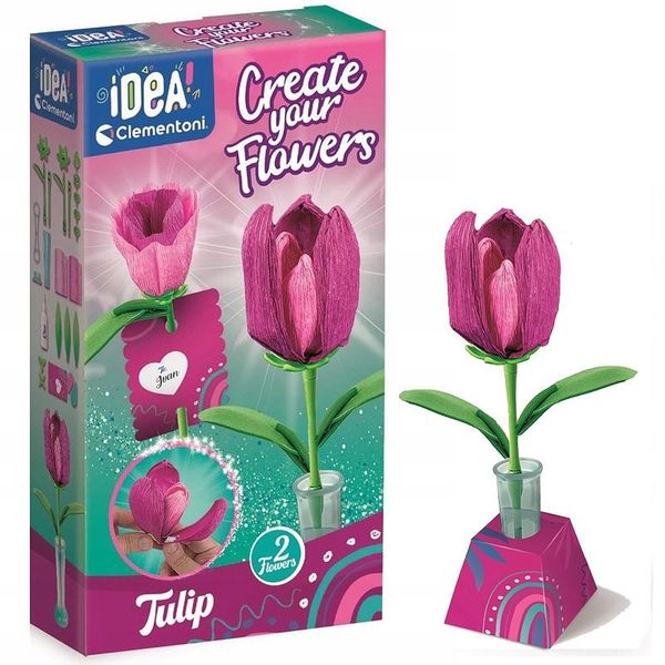 Mini Fabryka kwiatów Tulipany Clementoni zdjęcie 1