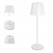 Lampka Nocna Bezprzewodowa LED Biala TSG-449 Biurkowa Dotykowa USB Biurko