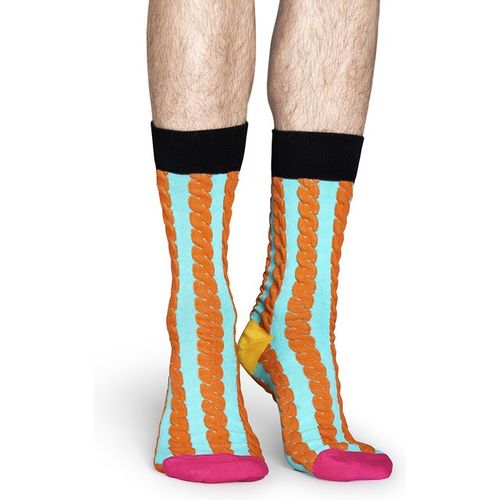 Happy Socks Embossed Cable Sock SC30 073 na Arena.pl