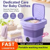 Składana mini pralka turbinowa 8L, 3 tryby