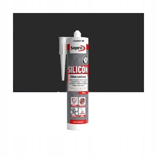 Silikon Sopro Sanitarny 90 Czarny 310 ml na Arena.pl