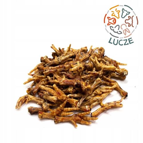 LUCZE _ Łapki z kurczaka suszone _1 kg_ 100% NATURALNE na Arena.pl